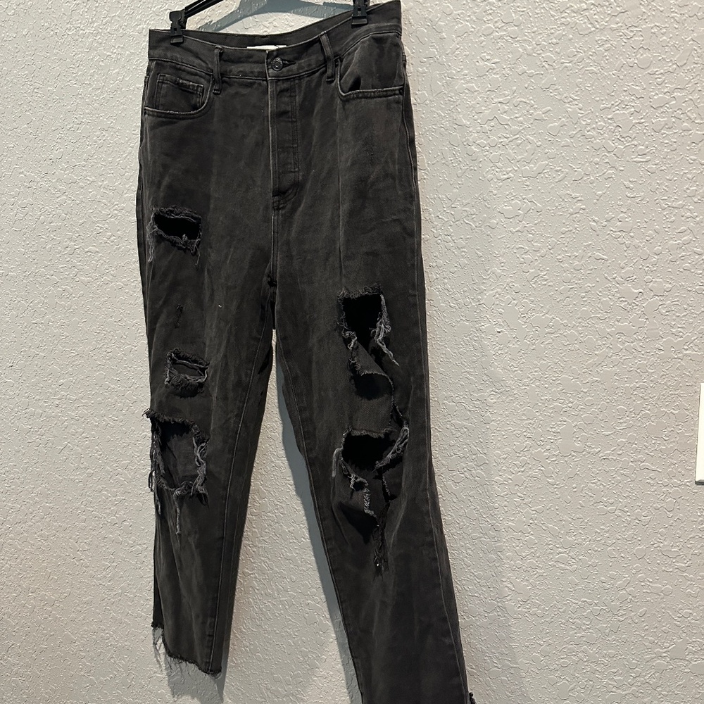 Pac Sun Black Distressed Jeans - Size 29